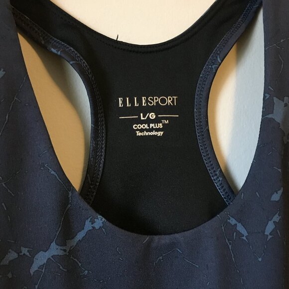 Ellesport Navy Cool Plus Technology Racerback Sports Bra Large - Picture 3 of 10